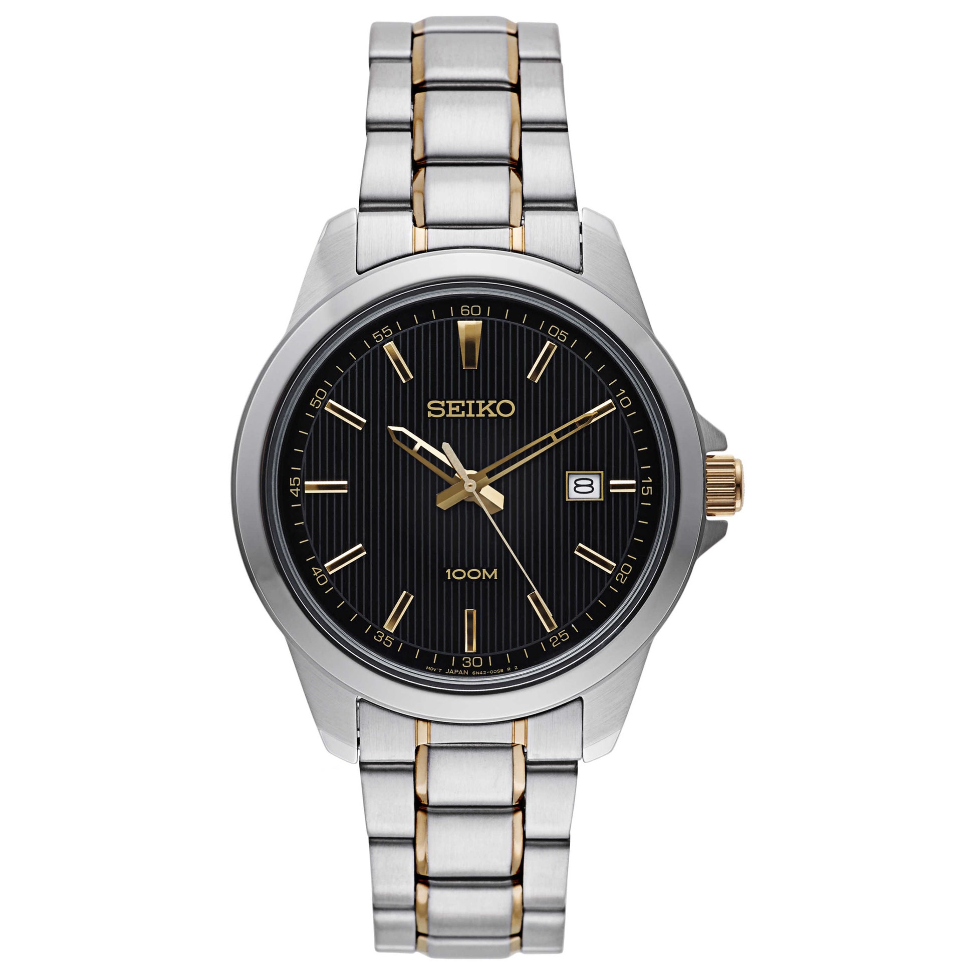 Front view of Seiko Dress Men's Japanese Quartz (Battery-Powered) Watch SUR167