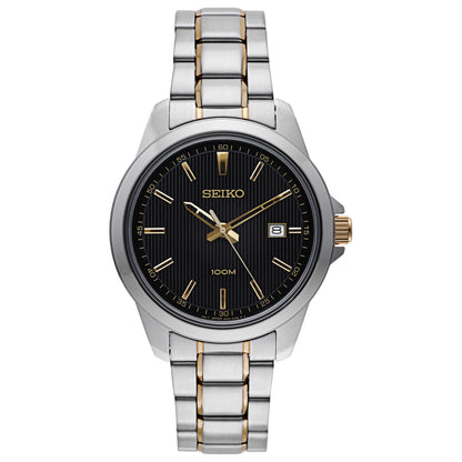 Front view of Seiko Dress Men's Japanese Quartz (Battery-Powered) Watch SUR167