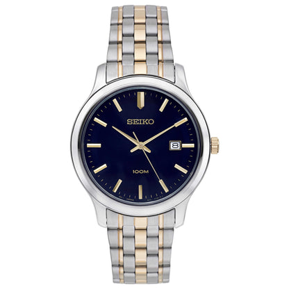 Front view of Seiko Bracelet Men's Japanese Quartz (Battery-Powered) Watch SUR181