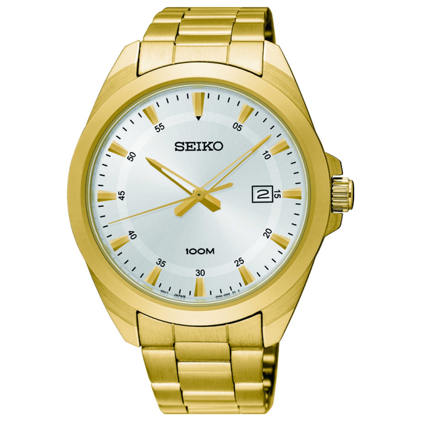 Front view of Seiko Neo Classic Men's Quartz Watch SUR212P1