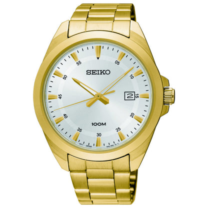 Front view of Seiko Neo Classic Men's Quartz Watch SUR212P1