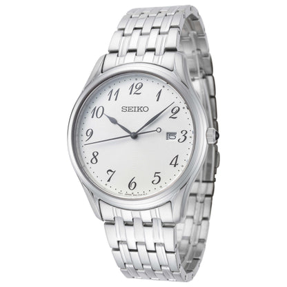 Front view of Seiko Classic Unisex Quartz Watch SUR299P1