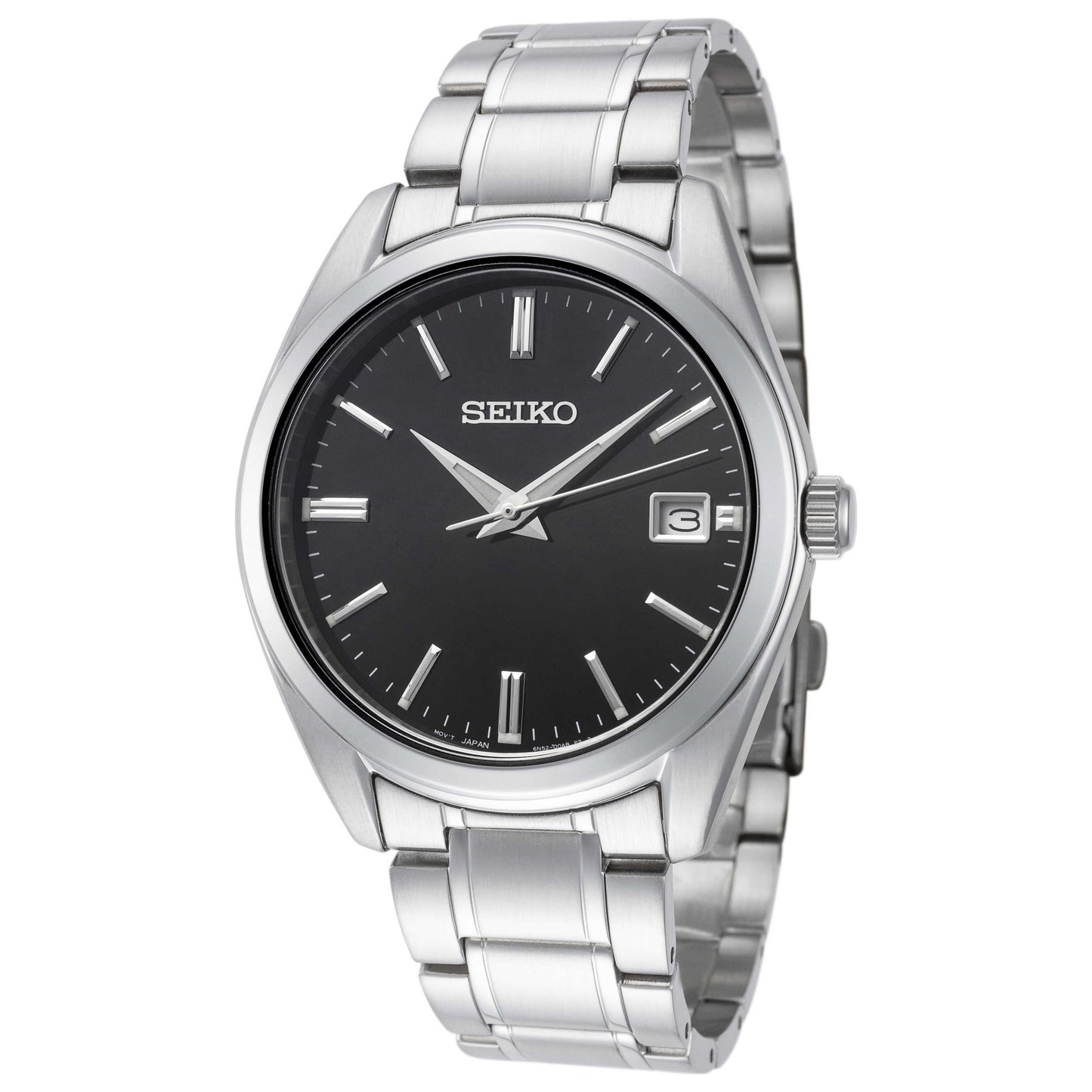 Front view of Seiko Classic Men's Quartz Watch SUR311P1