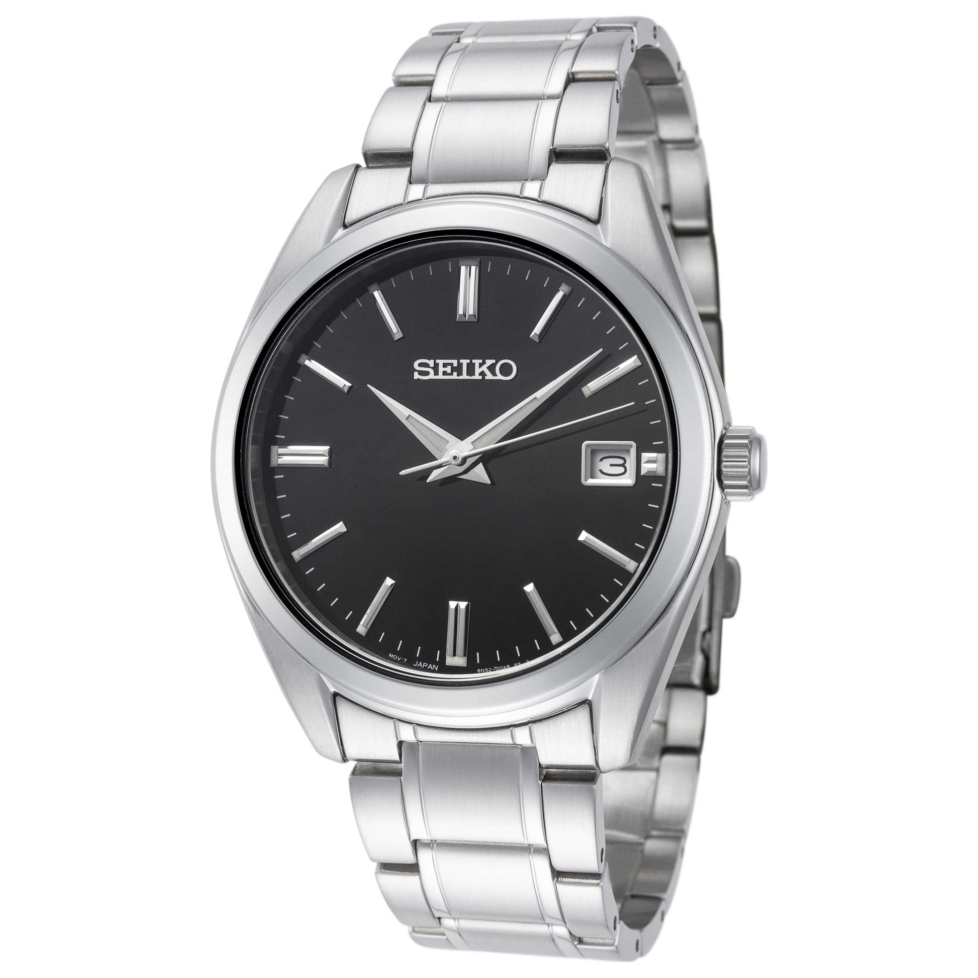 Front view of Seiko Classic Men's Quartz Watch SUR311P1