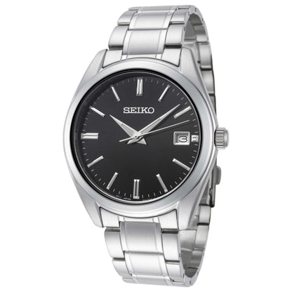 Front view of Seiko Classic Men's Quartz Watch SUR311P1