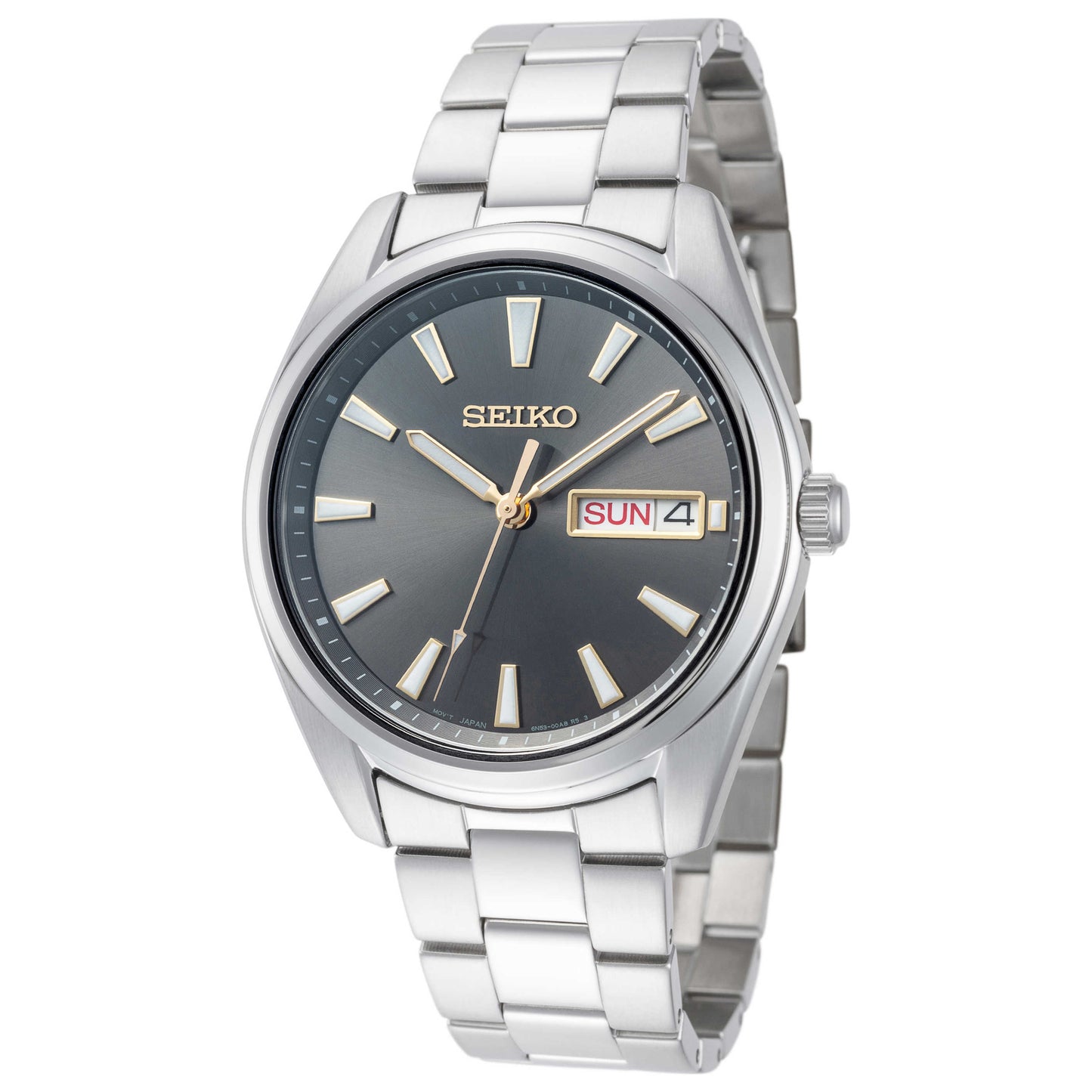 Front view of Seiko Classic Men's Quartz Watch SUR343P1Q