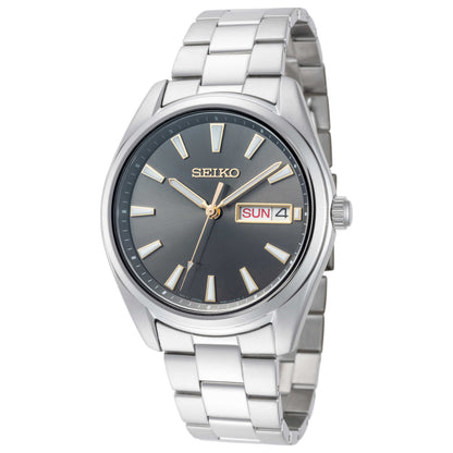 Front view of Seiko Classic Men's Quartz Watch SUR343P1Q