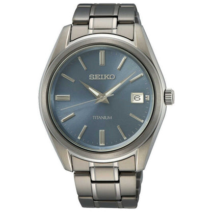 Front view of Seiko Classic Men's Quartz Watch SUR371P1
