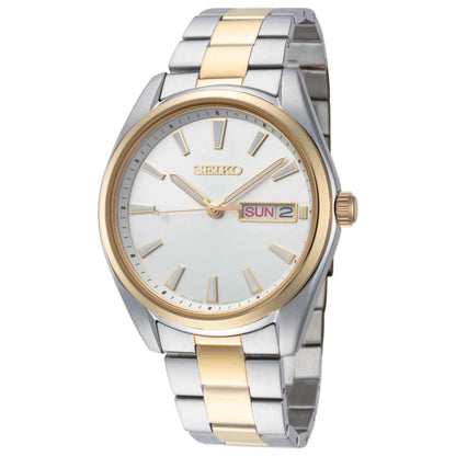Front view of Seiko Neo Classic Men's Quartz Watch SUR446P1Q