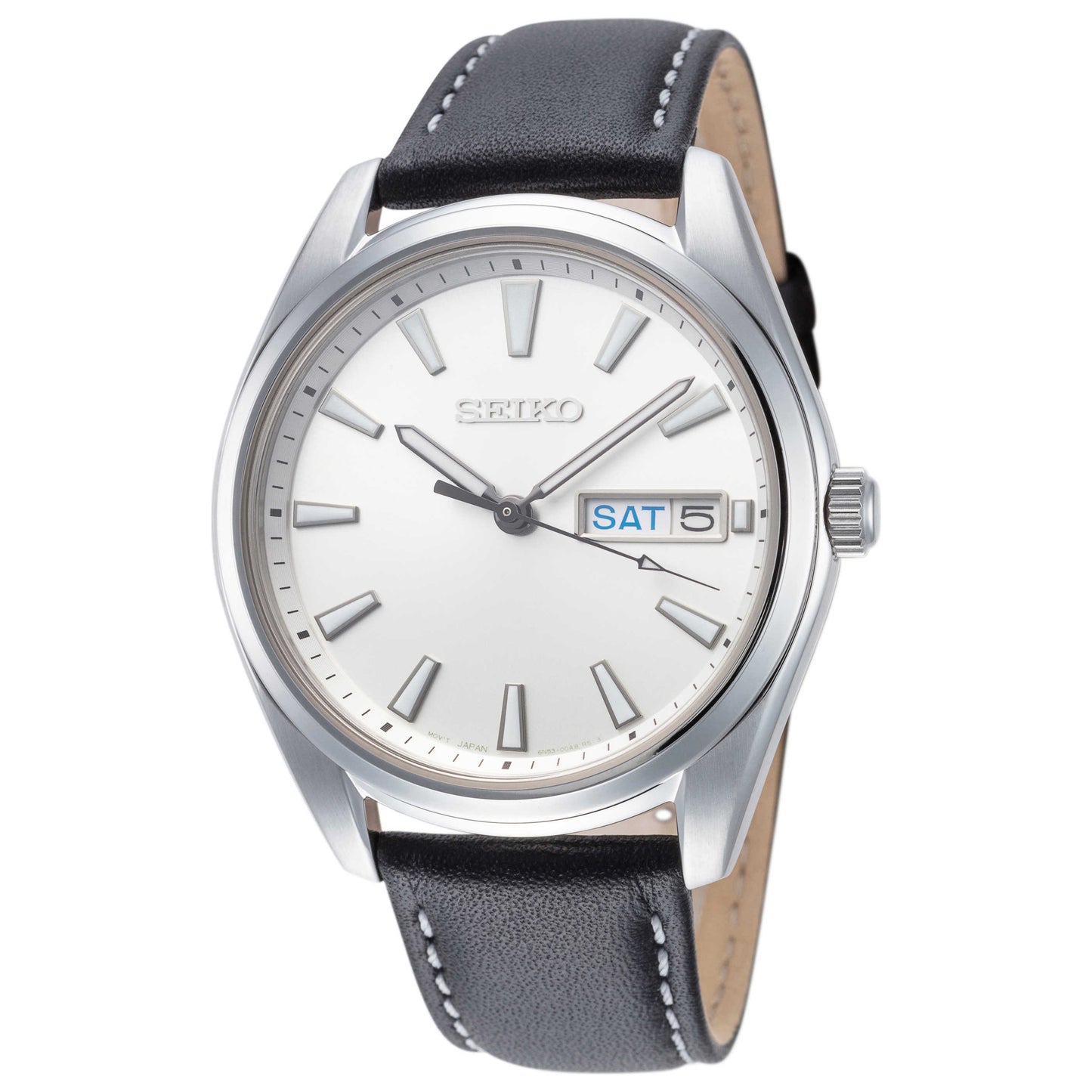 Front view of Seiko Neo Classic Men's Quartz Watch SUR447P1