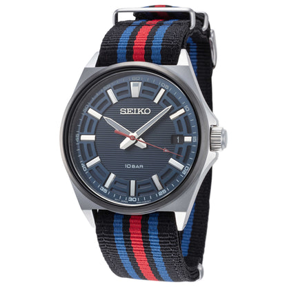 Front view of Seiko Racing Men's Quartz Watch SUR509P1