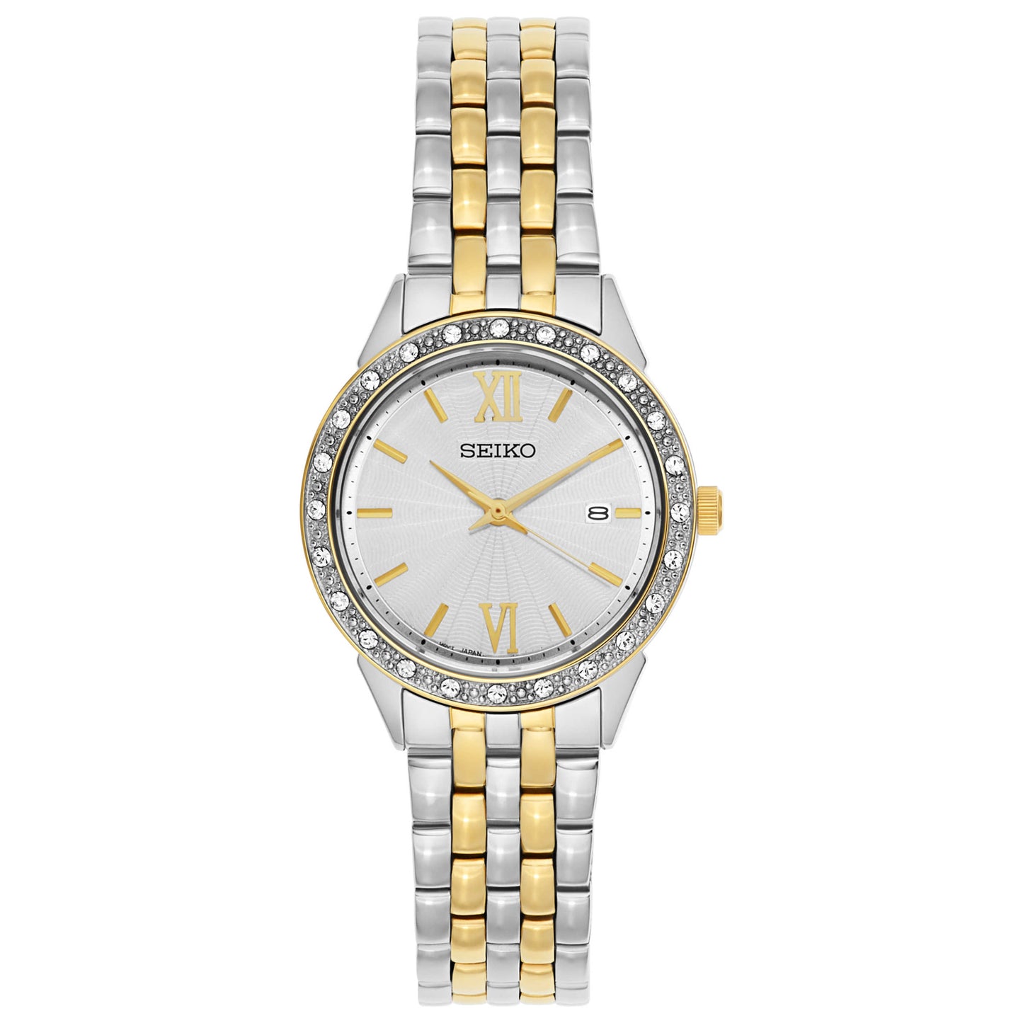 Front view of Seiko Dress Women's Japanese Quartz (Battery-Powered) Watch SUR686