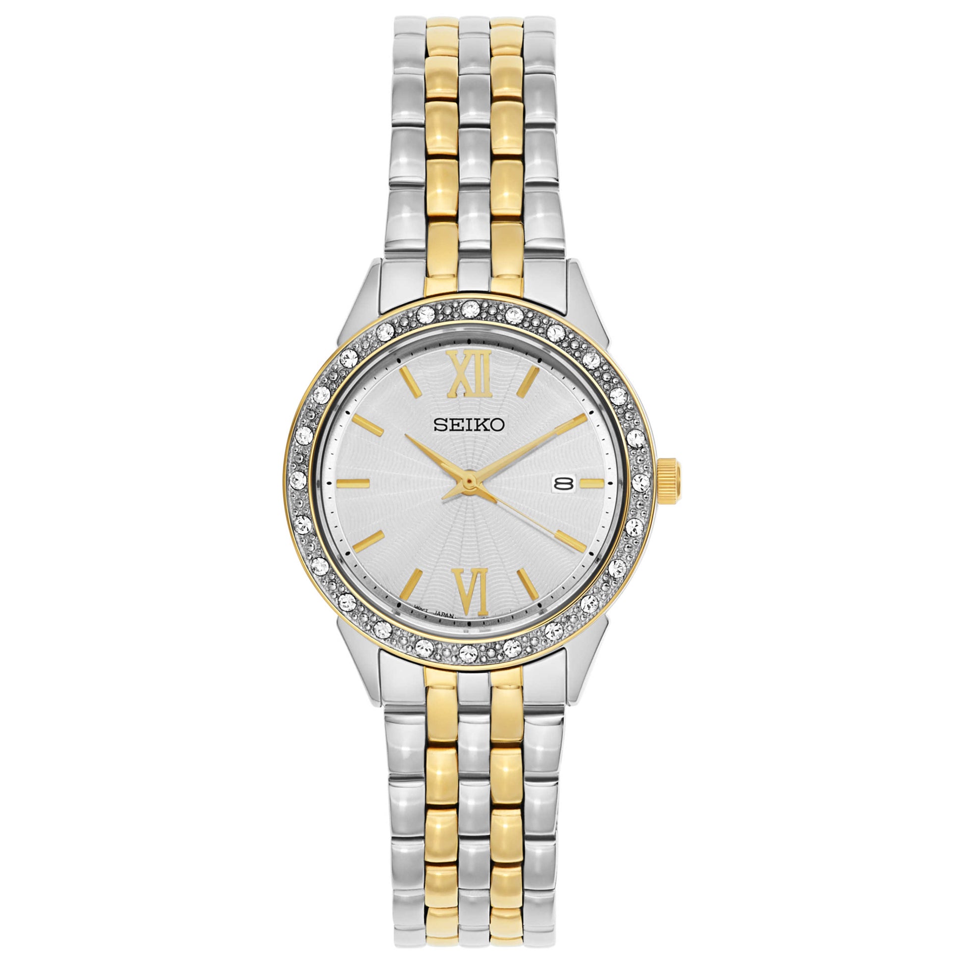 Front view of Seiko Dress Women's Japanese Quartz (Battery-Powered) Watch SUR686