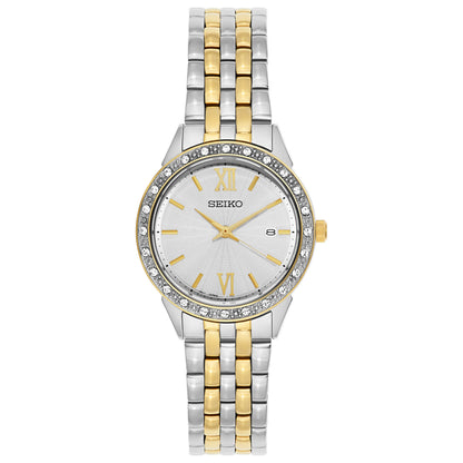 Front view of Seiko Dress Women's Japanese Quartz (Battery-Powered) Watch SUR686