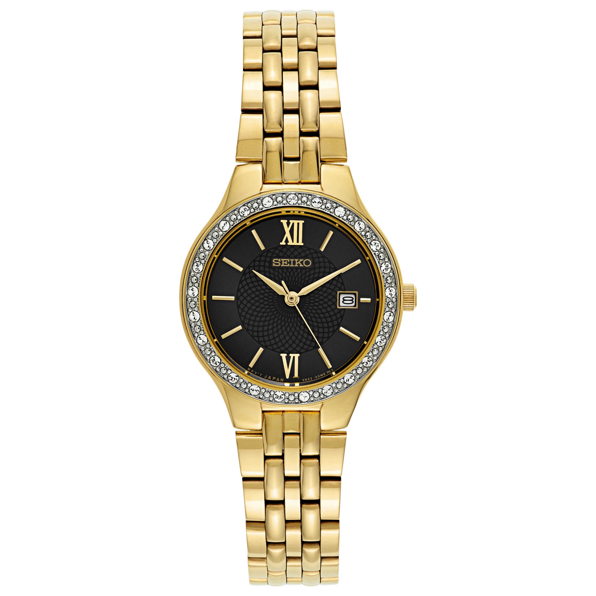 Front view of Seiko Bracelet Women's Japanese Quartz (Battery-Powered) Watch SUR754