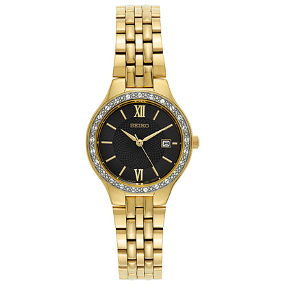 Front view of Seiko Bracelet Women's Japanese Quartz (Battery-Powered) Watch SUR754