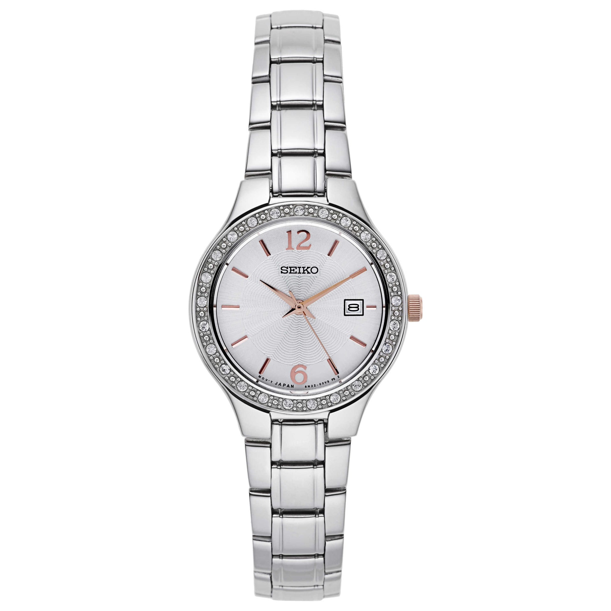 Front view of Seiko Bracelet Women's Japanese Quartz (Battery-Powered) Watch SUR769