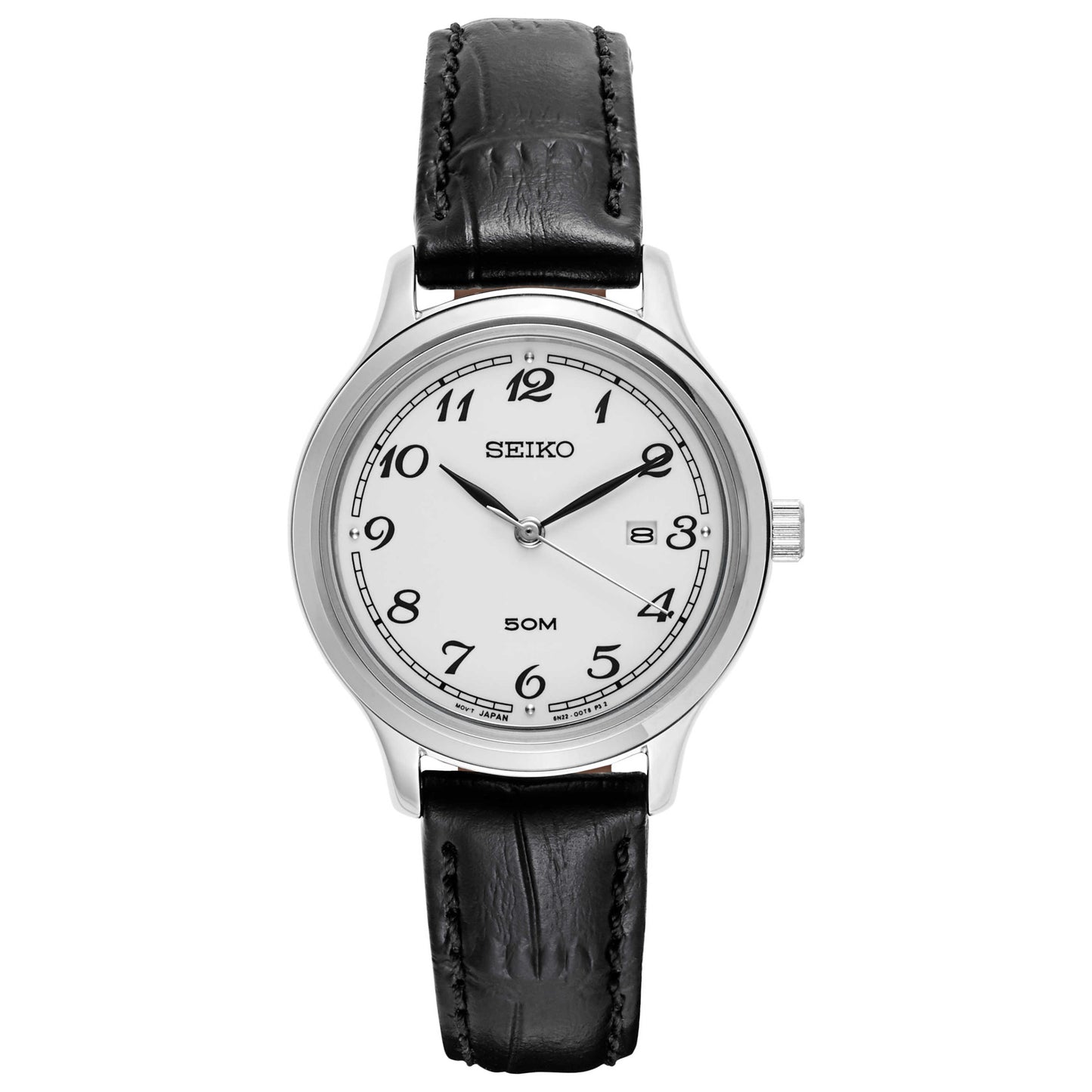 Front view of Seiko Strap Women's Japanese Quartz (Battery-Powered) Watch SUR775