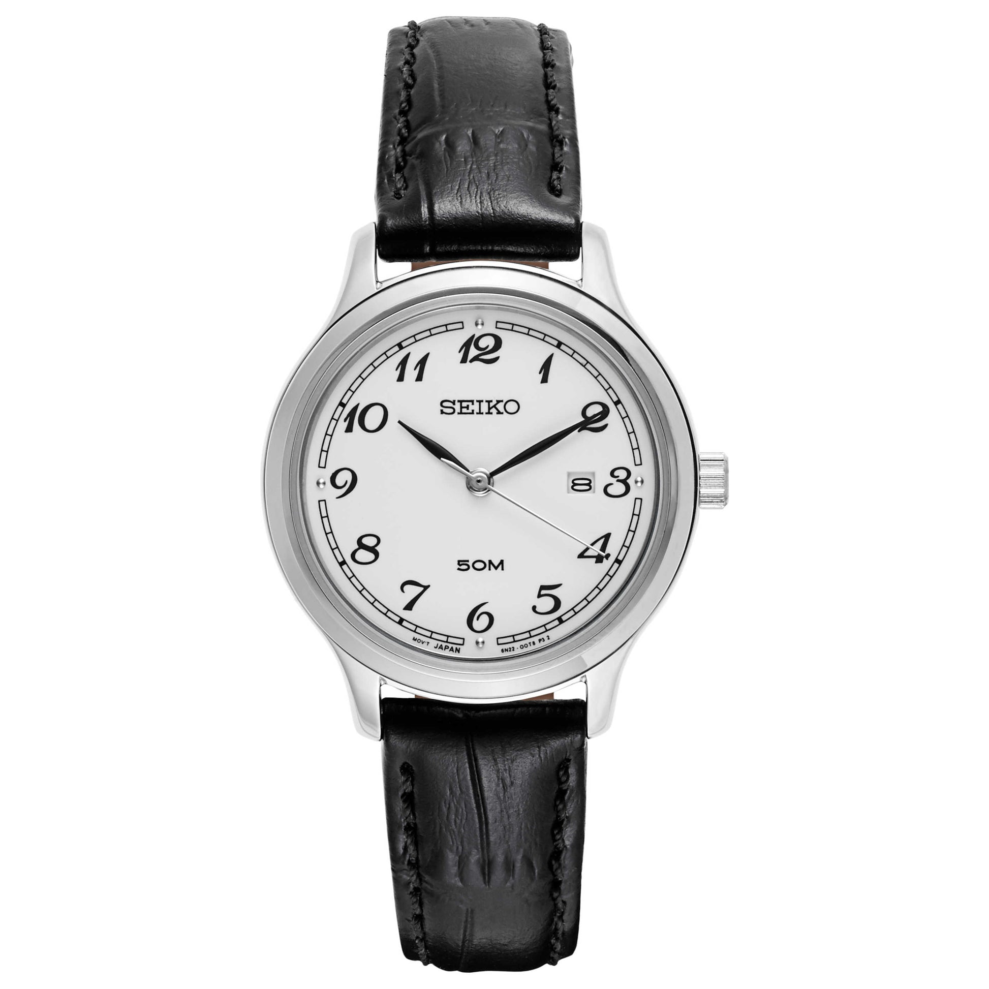 Front view of Seiko Strap Women's Japanese Quartz (Battery-Powered) Watch SUR775