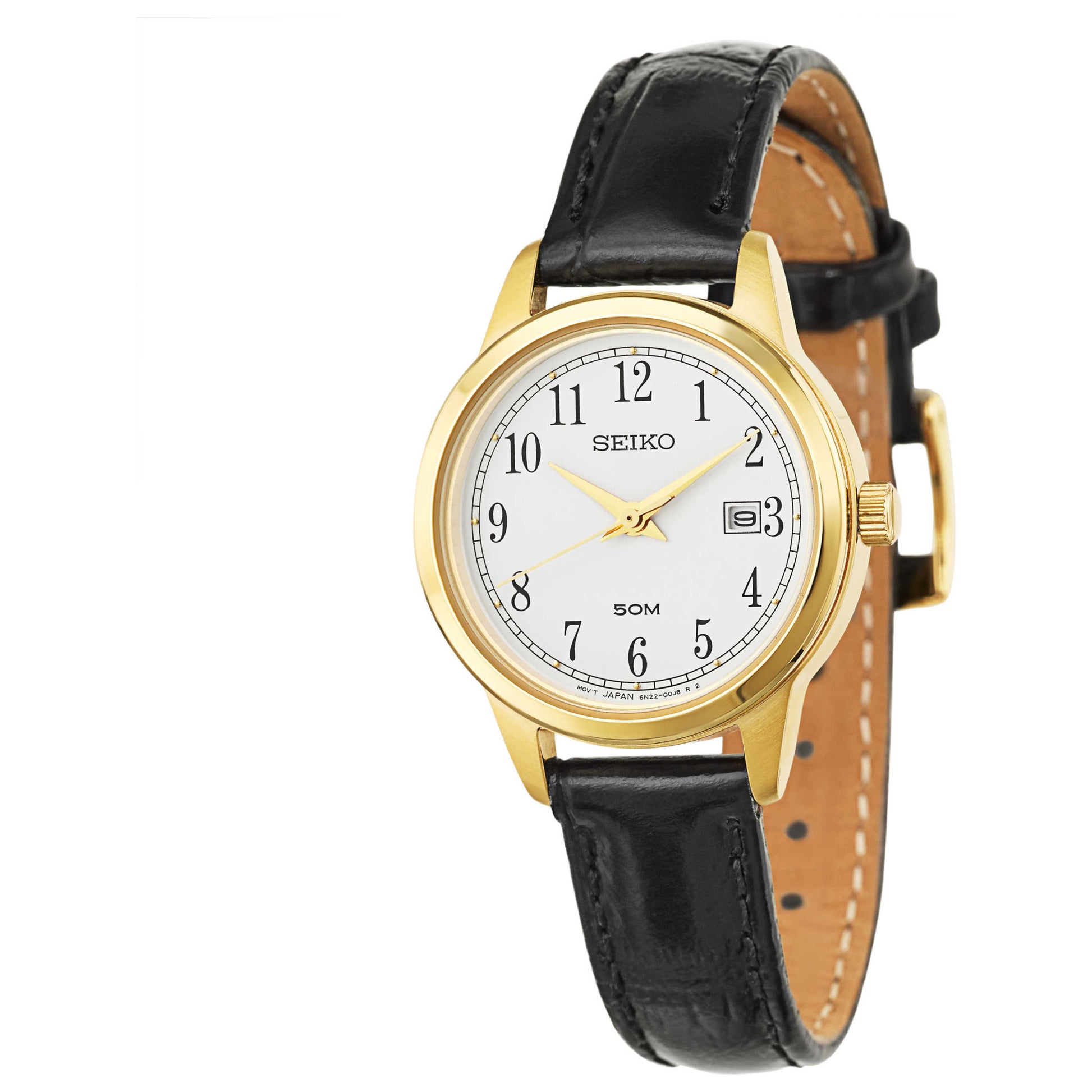 Front view of Seiko Strap Women's Japanese Quartz (Battery-Powered) Watch SUR844