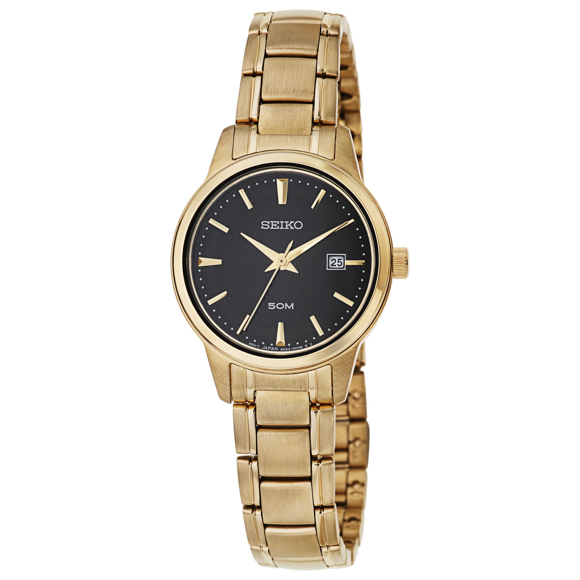 Front view of Seiko Bracelet Women's Japanese Quartz (Battery-Powered) Watch SUR846