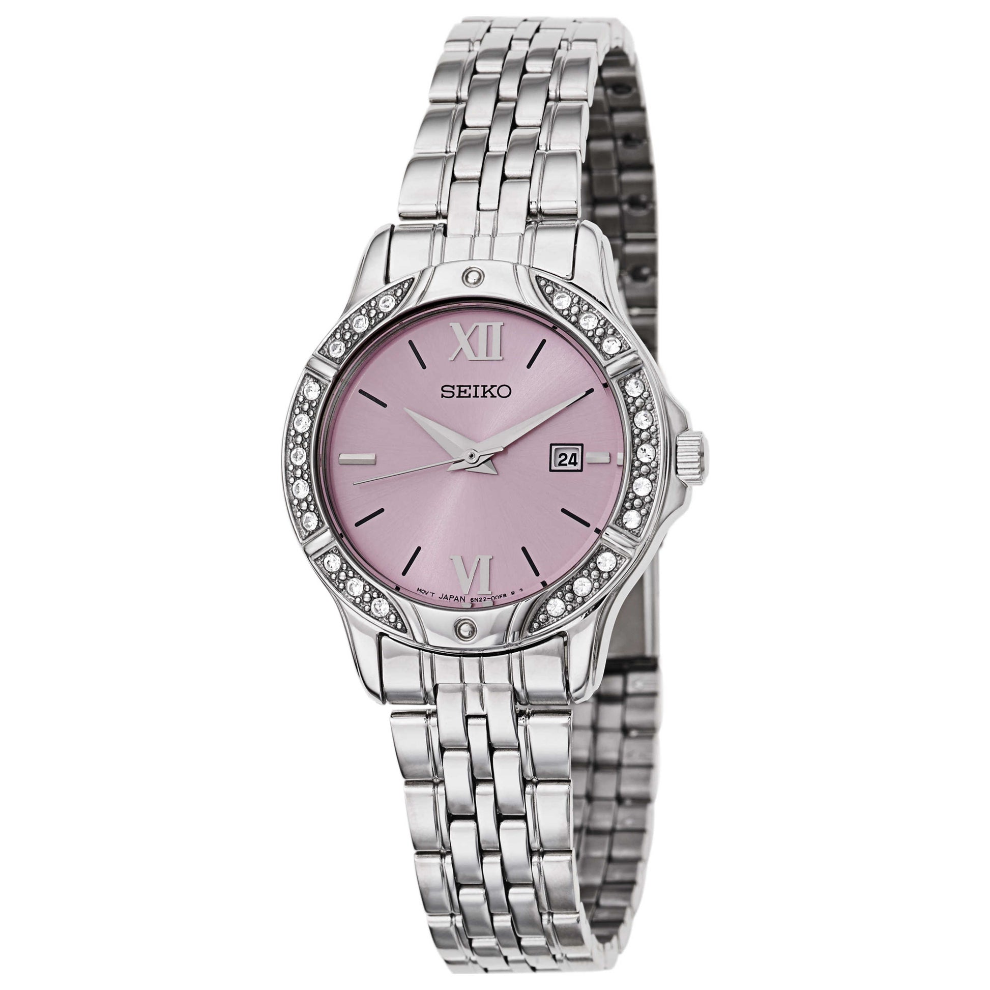 Front view of Seiko Bracelet Women's Japanese Quartz (Battery-Powered) Watch SUR863