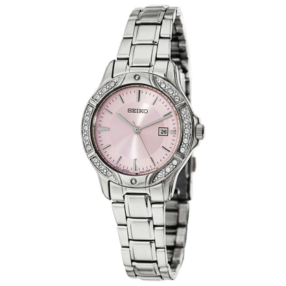 Front view of Seiko Bracelet Women's Japanese Quartz (Battery-Powered) Watch SUR869