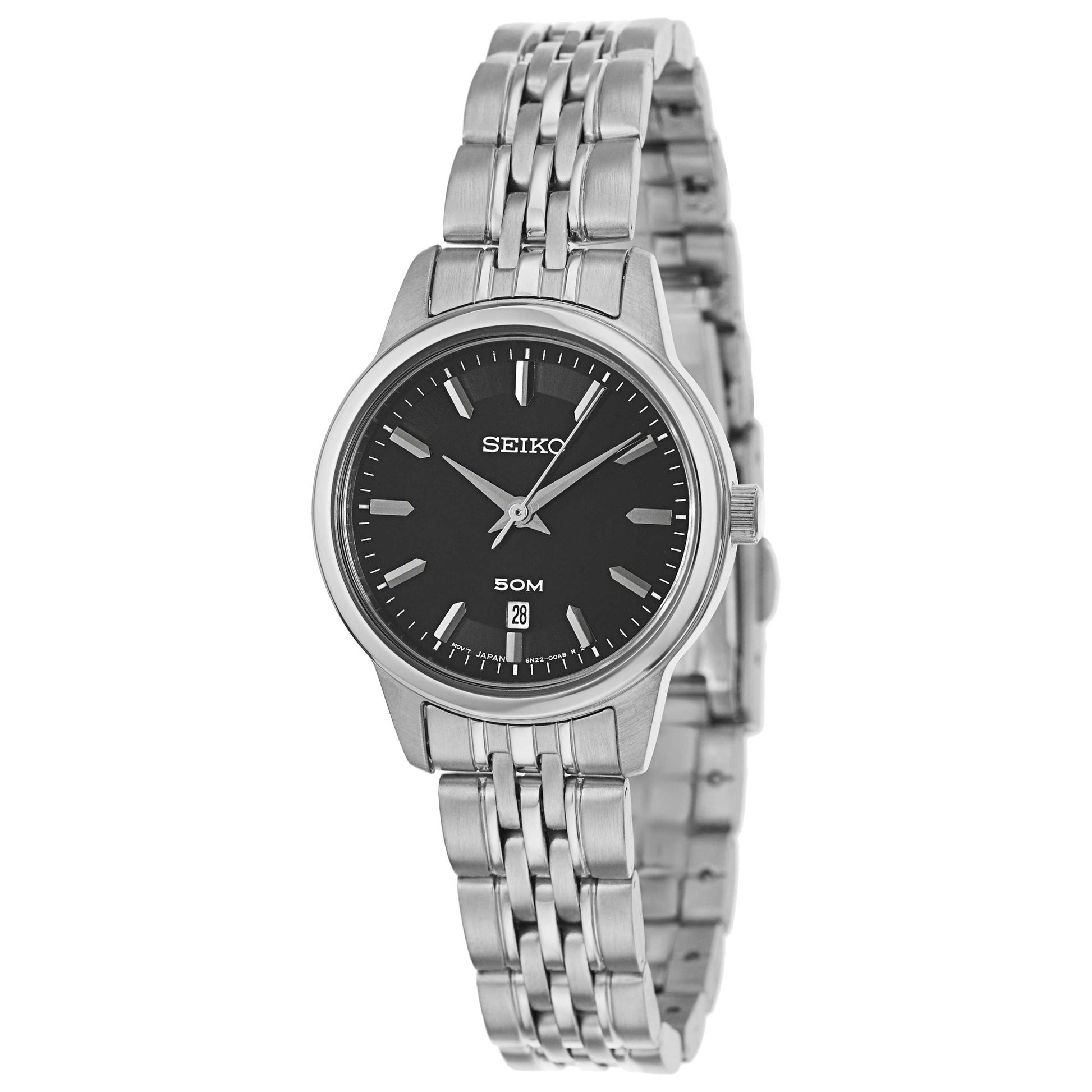 Front view of Seiko Bracelet Women's Japanese Quartz (Battery-Powered) Watch SUR895