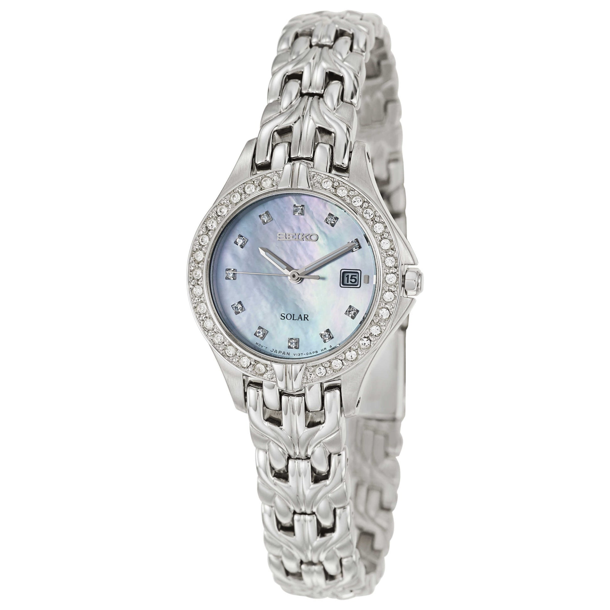 Front view of Seiko Core Women's Solar Powered Quartz Watch SUT083