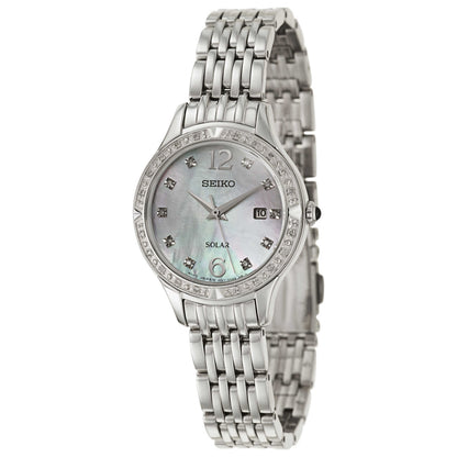 Front view of Seiko Core Women's Solar Powered Quartz Watch SUT091