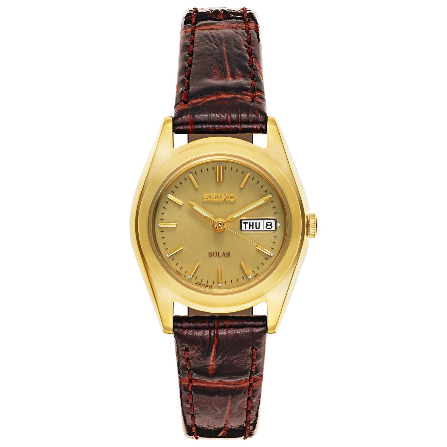 Front view of Seiko Core Women's Solar Powered Quartz Watch SUT120