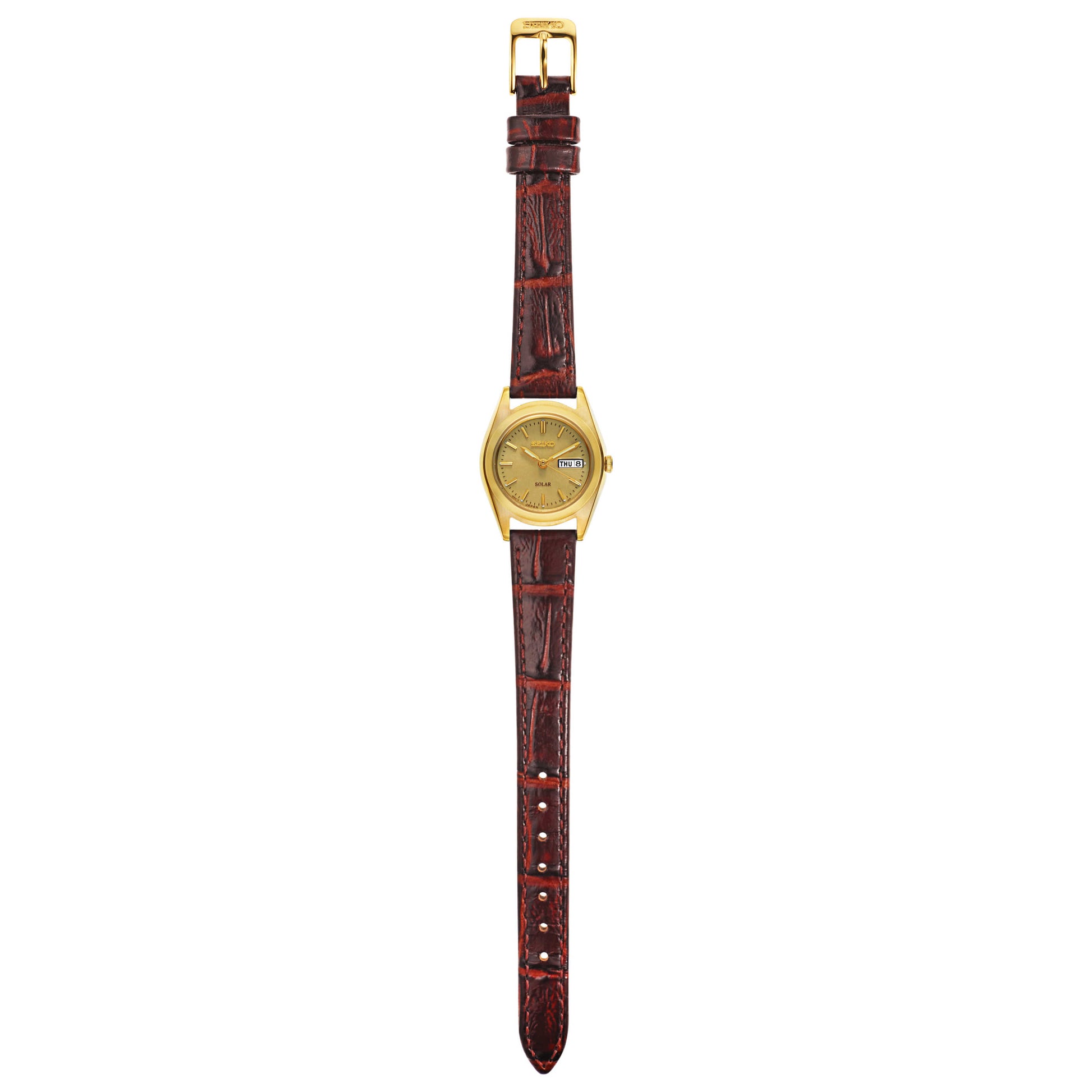 Seiko Core Women's Solar Powered Quartz Watch SUT120 - Image #8