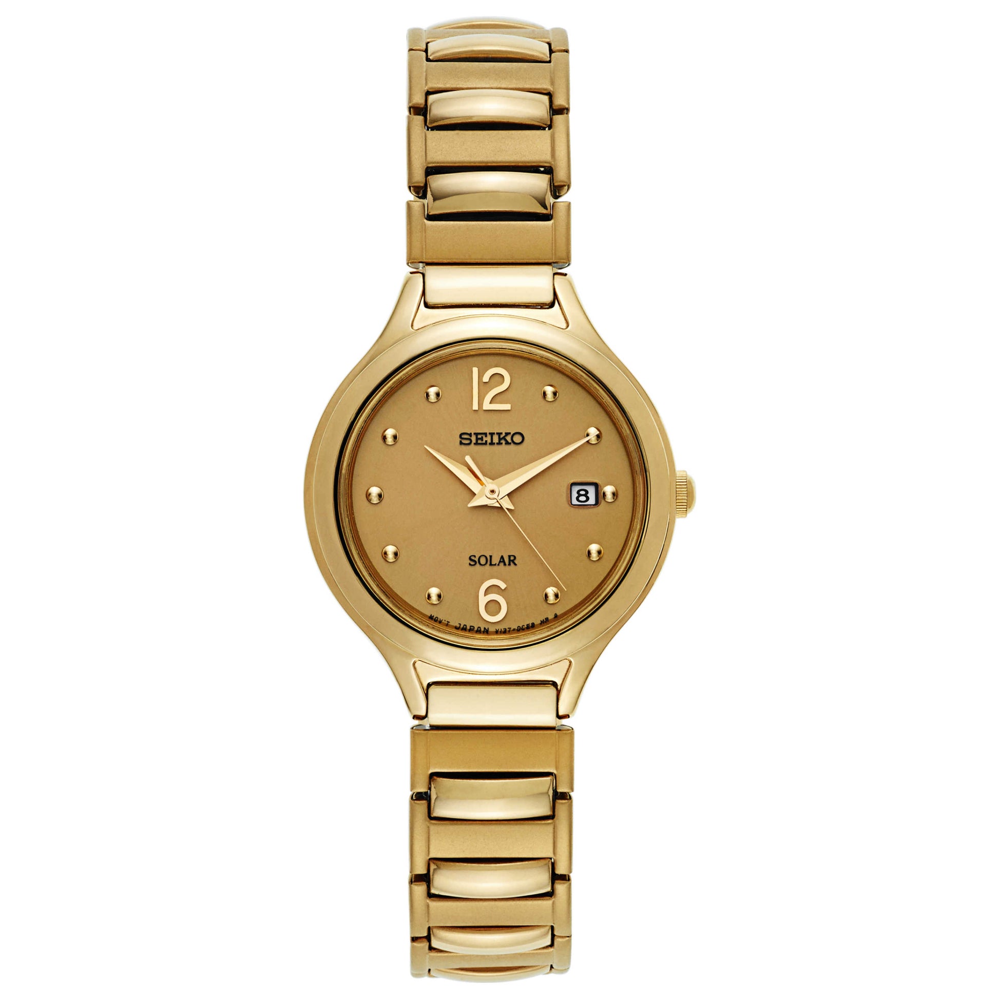 Front view of Seiko Core Women's Solar Powered Quartz Watch SUT180