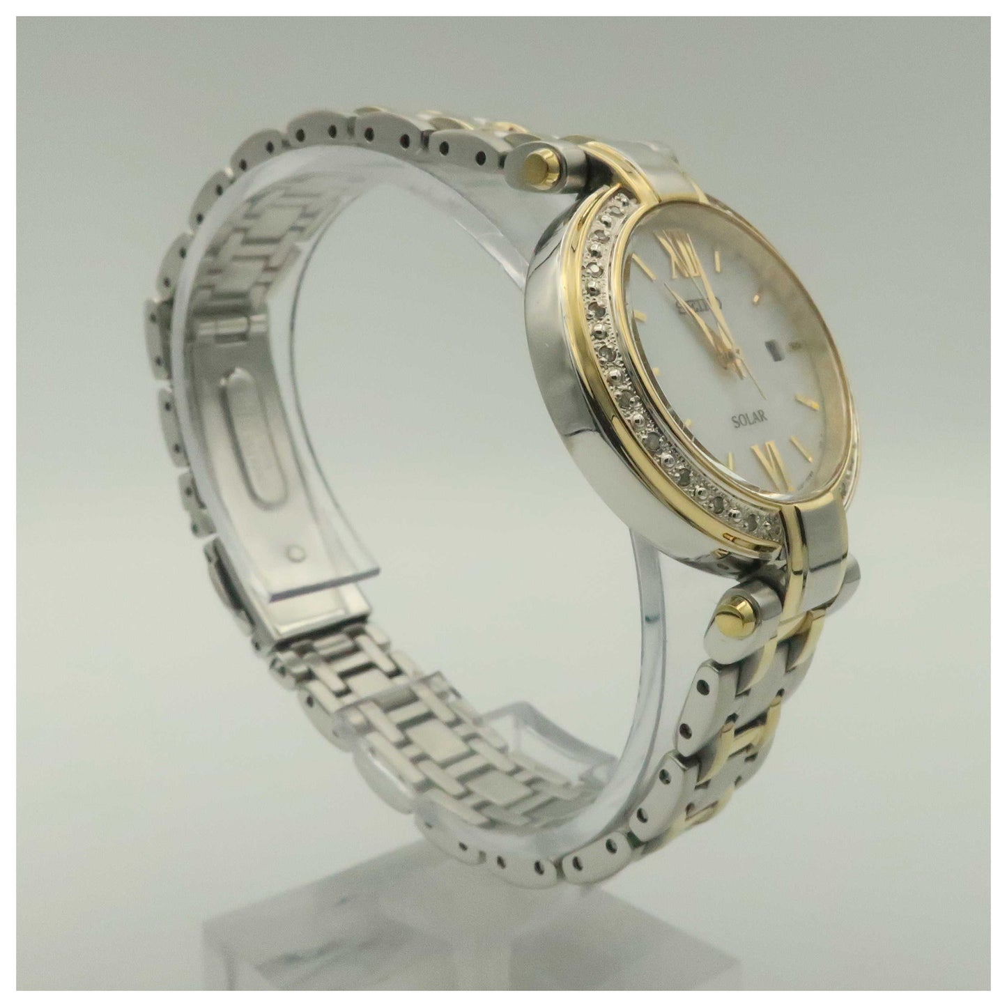Seiko Tressia Women's Solar Powered Quartz Watch SUT198-PO - Image #3