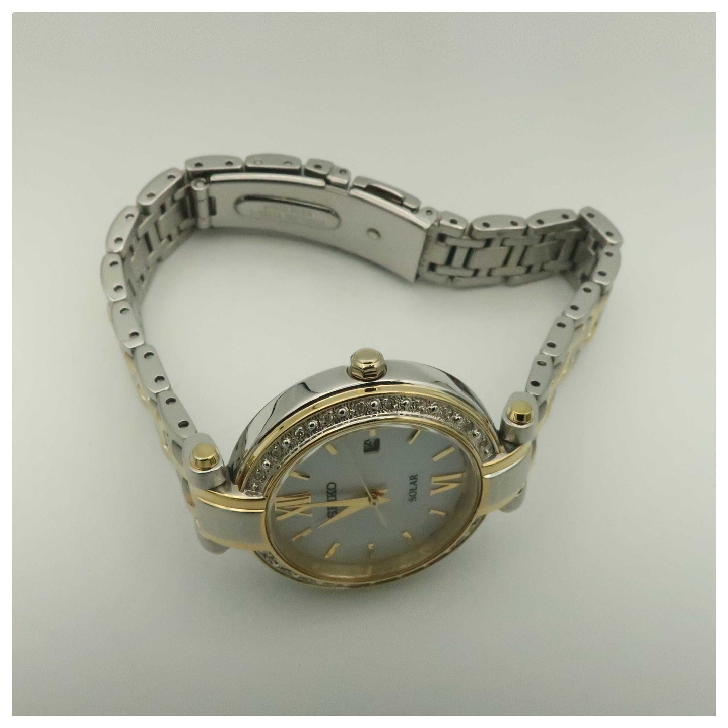 Seiko Tressia Women's Solar Powered Quartz Watch SUT198-PO - Image #8