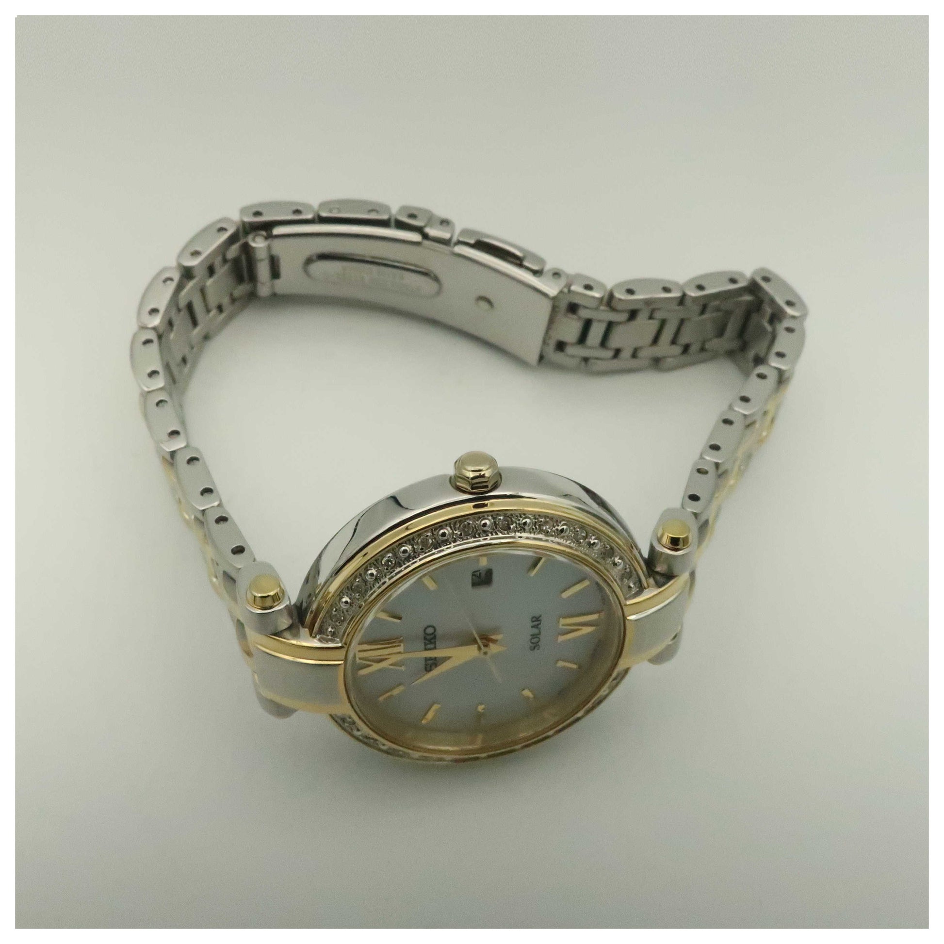 Seiko Tressia Women's Solar Powered Quartz Watch SUT198-PO - Image #8