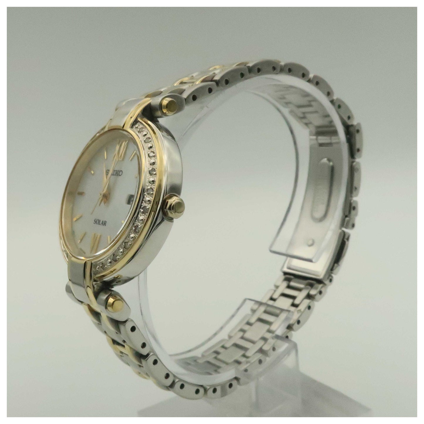 Seiko Tressia Women's Solar Powered Quartz Watch SUT198-PO - Image #4