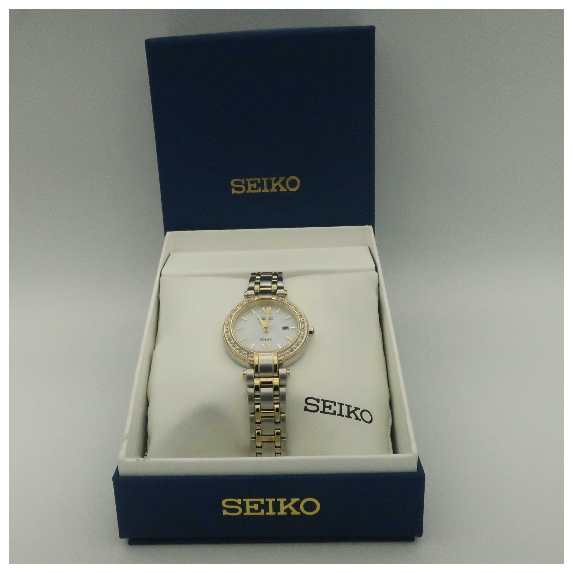 Seiko Tressia Women's Solar Powered Quartz Watch SUT198-PO - Image #6