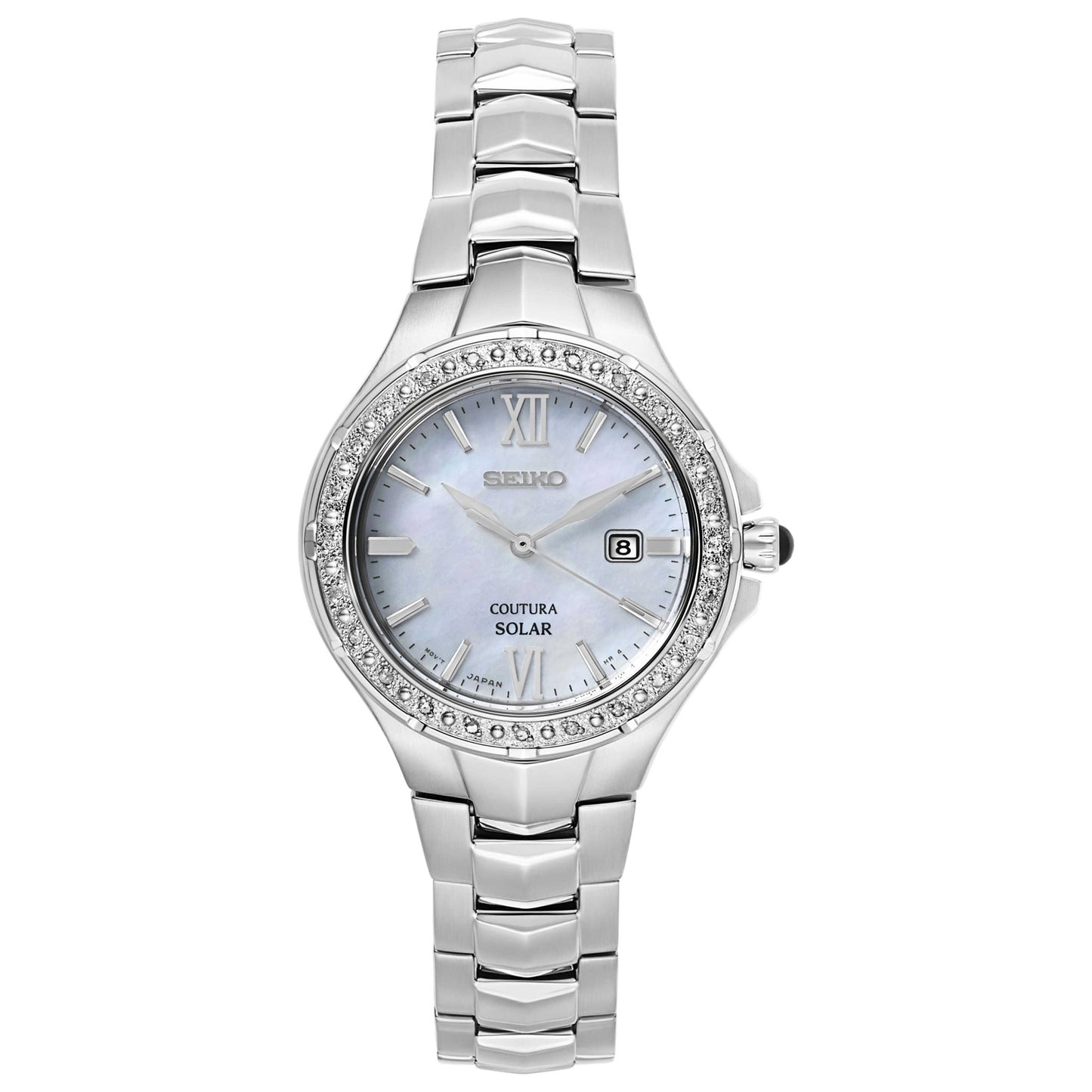 Front view of Seiko Coutura Women's Solar Powered Quartz Watch SUT239