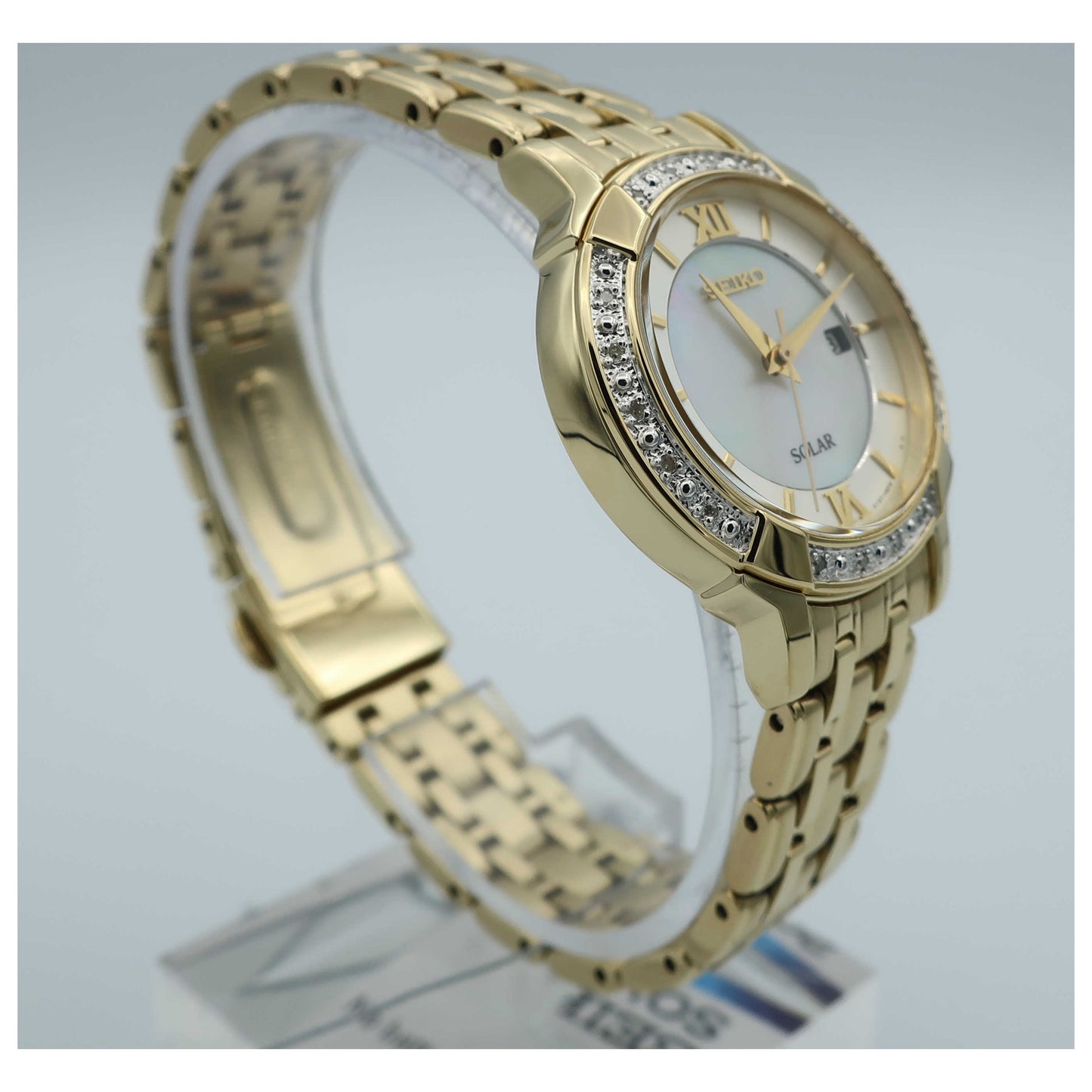 Seiko Women's Solar Powered Quartz Watch SUT280-SD - Image #3