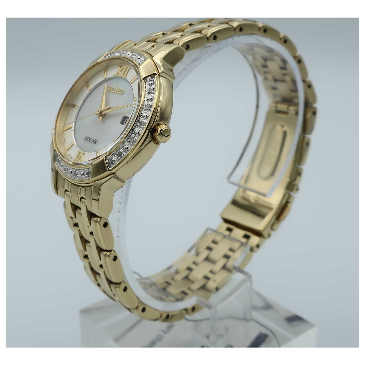 Seiko Women's Solar Powered Quartz Watch SUT280-SD - Image #4