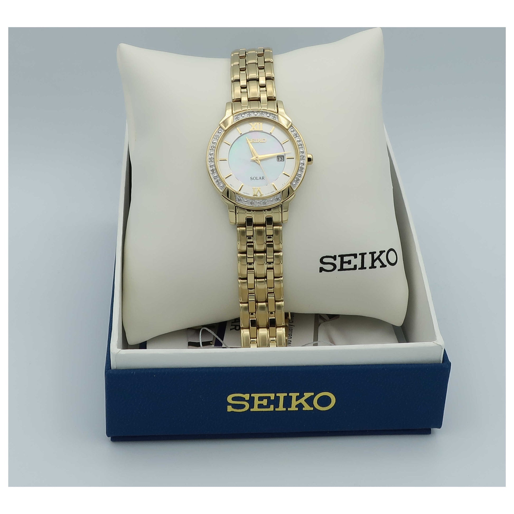 Seiko Women's Solar Powered Quartz Watch SUT280-SD - Image #6
