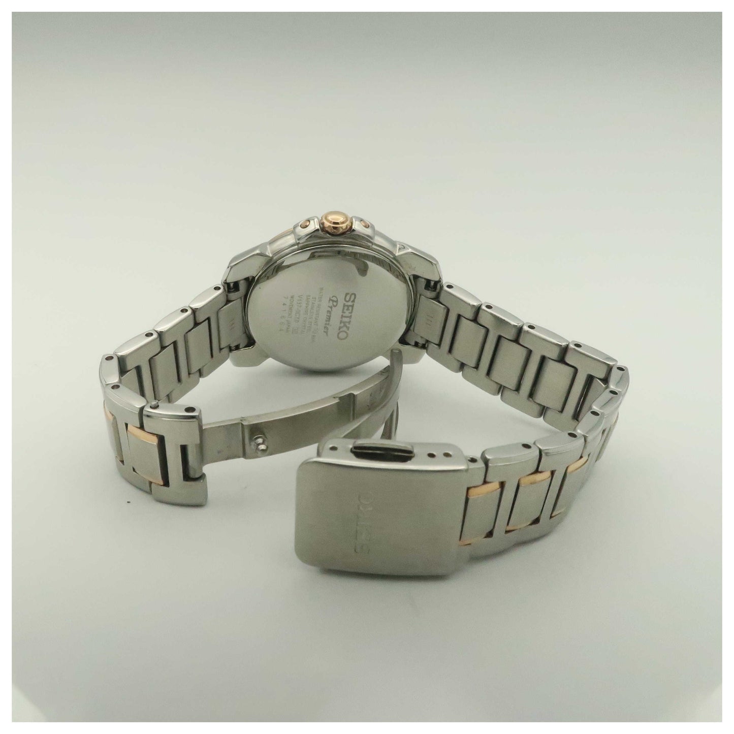 Seiko Premier Women's Solar Powered Quartz Watch SUT322-PO - Image #7
