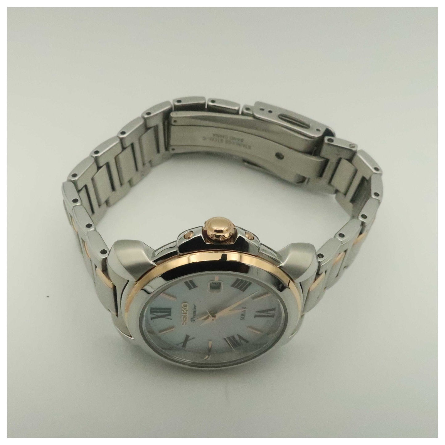 Seiko Premier Women's Solar Powered Quartz Watch SUT322-PO - Image #8