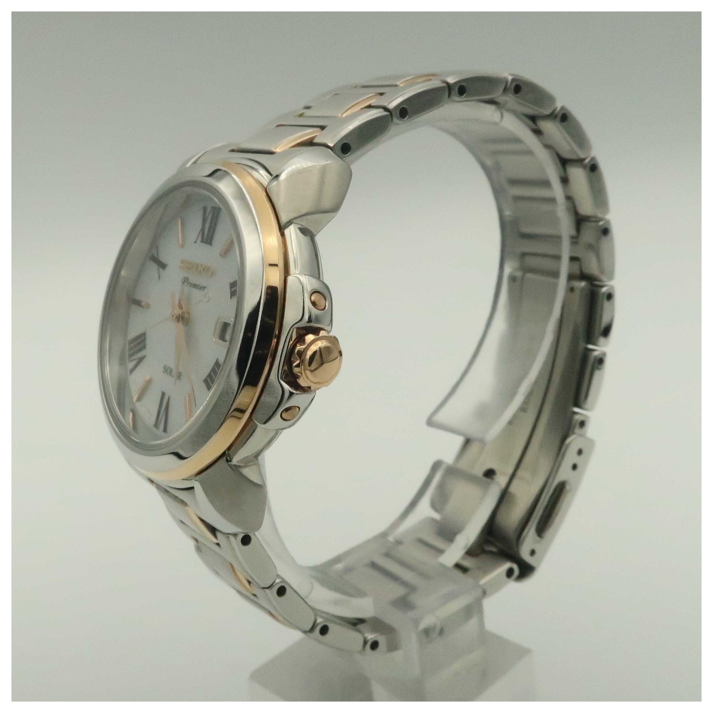 Seiko Premier Women's Solar Powered Quartz Watch SUT322-PO - Image #4