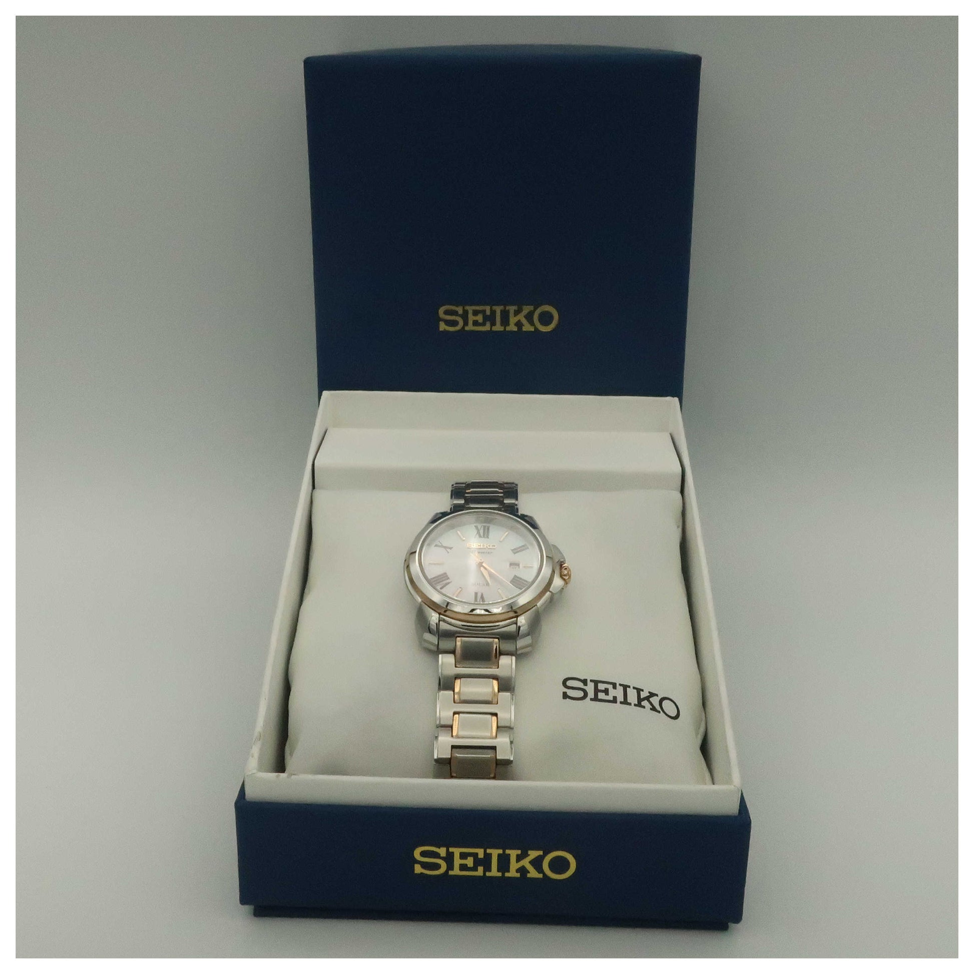 Seiko Premier Women's Solar Powered Quartz Watch SUT322-PO - Image #6
