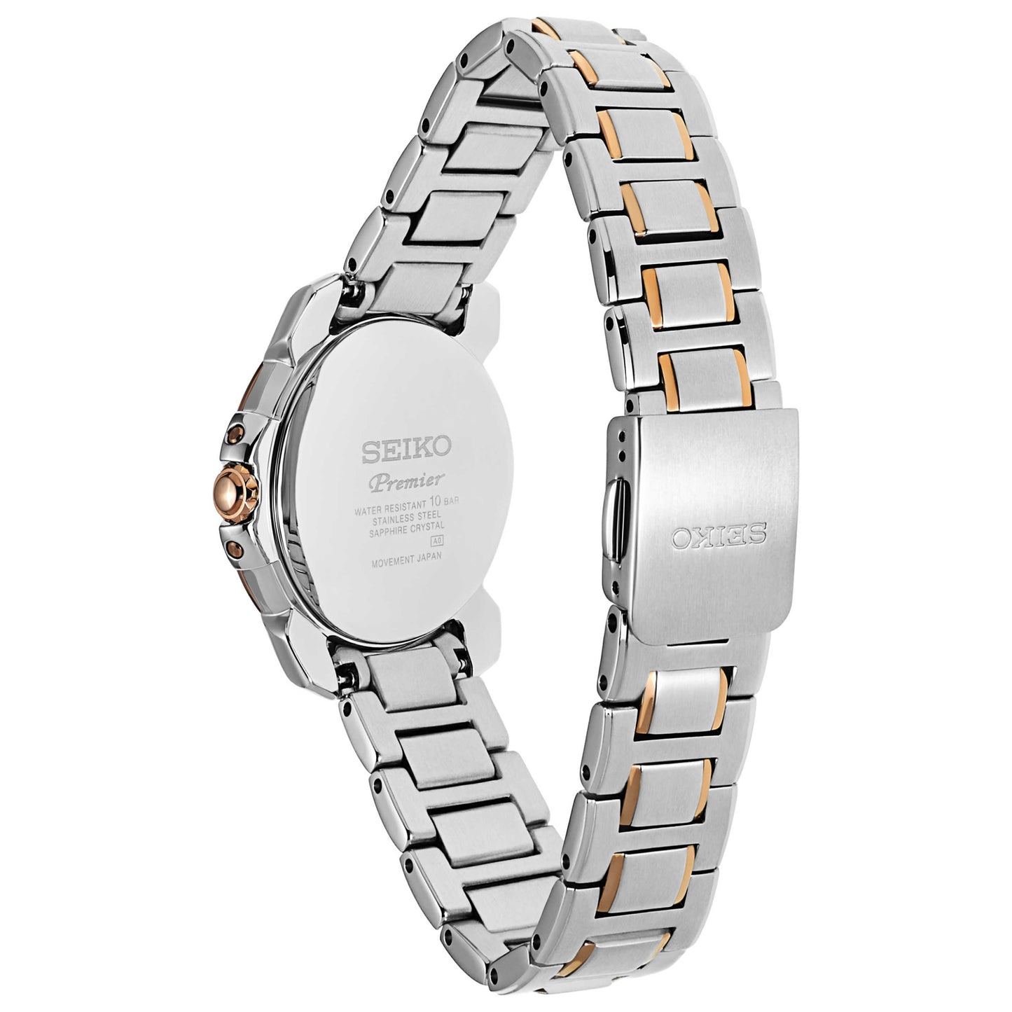Seiko Premier Women's Solar Powered Quartz Watch SUT322 - Image #2