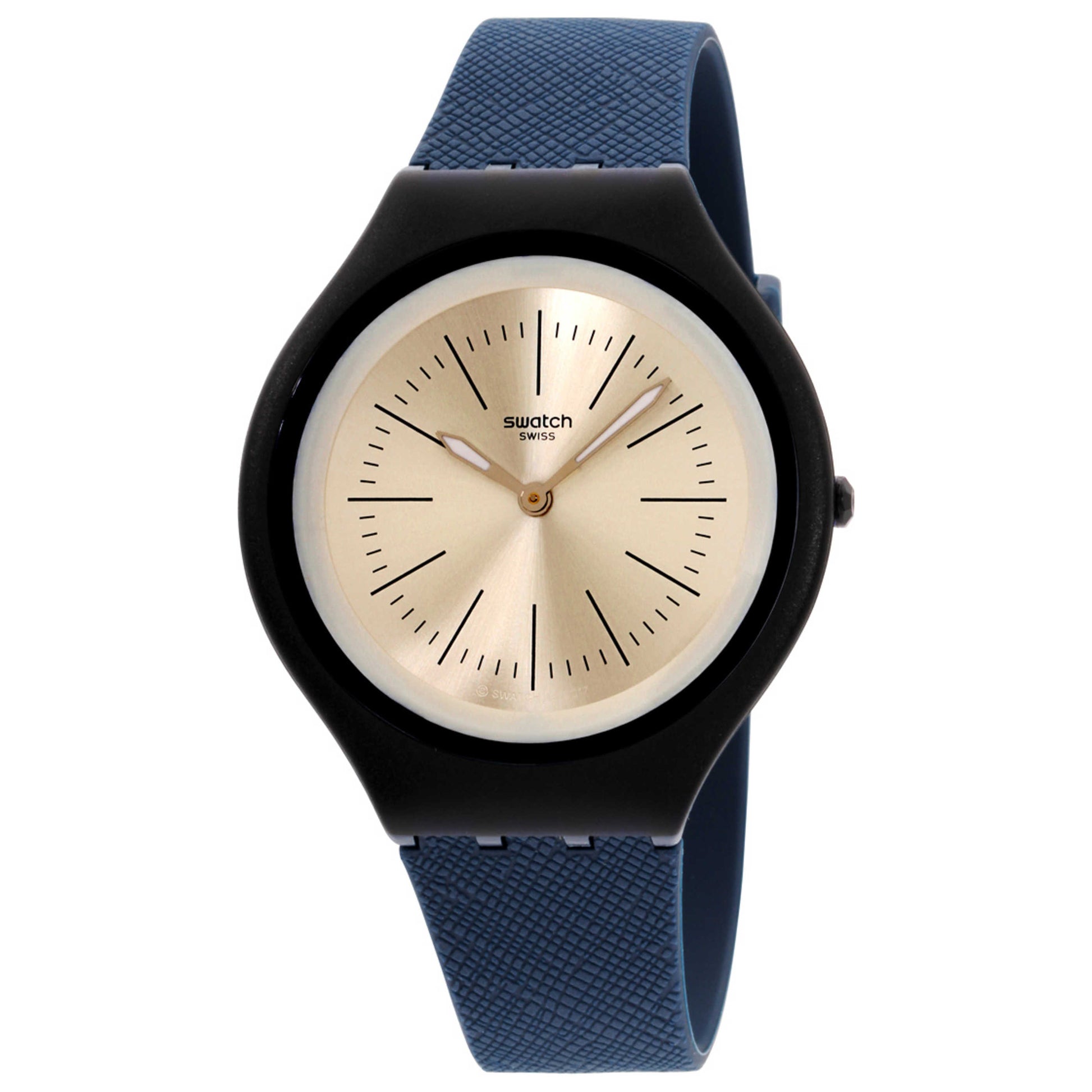 Front view of Swatch Silicone Men's Quartz Watch SVUN106