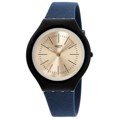Front view of Swatch Silicone Men's Quartz Watch SVUN106