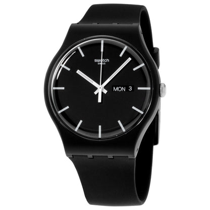 Front view of Swatch Silicone Men's Quartz Watch SWATCH-SUOB720